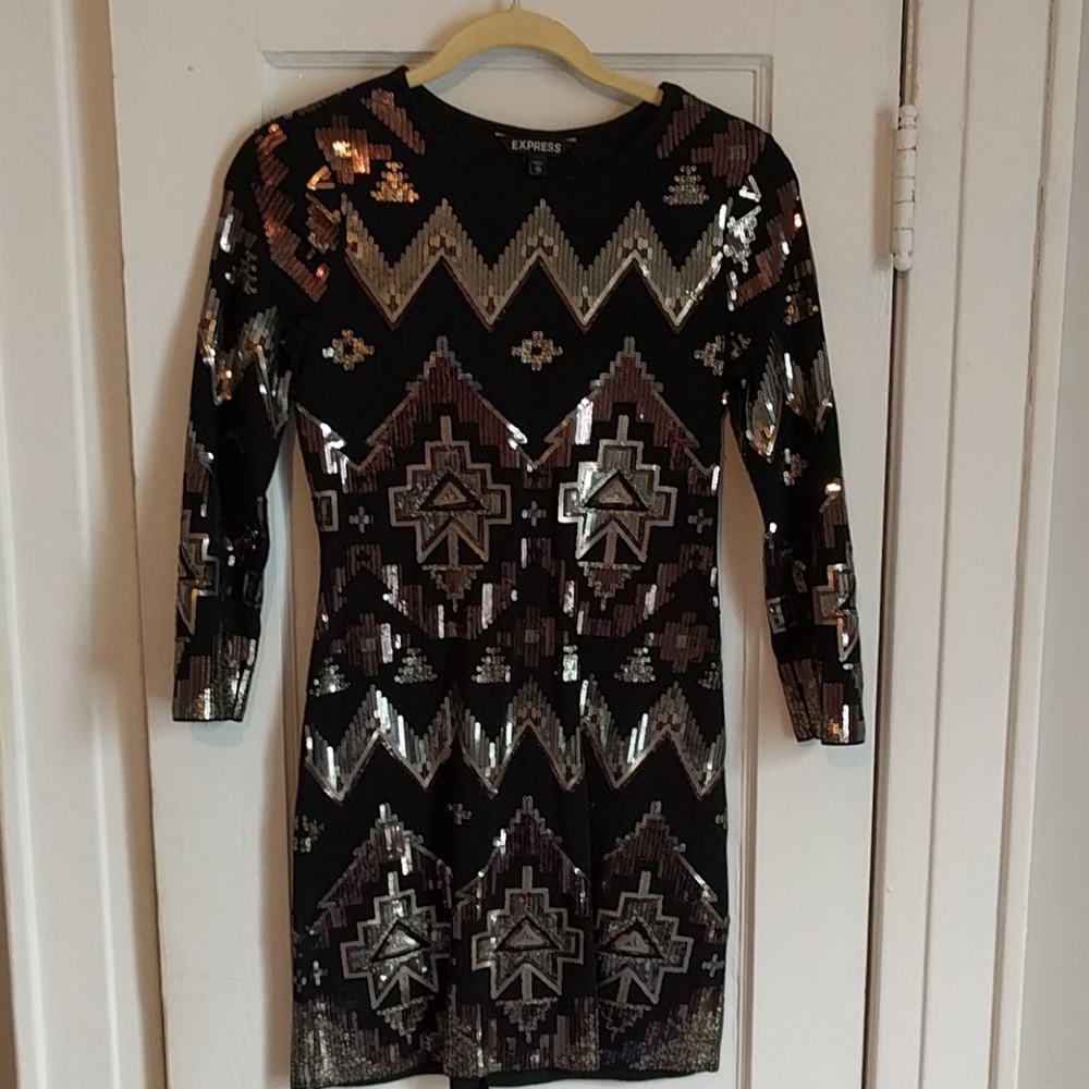 Express sequined minidress